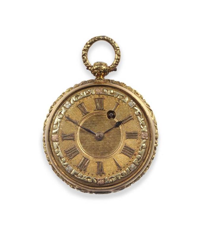 Lot 276 - An 18ct Gold Pocket Watch, signed Bruce, Cranbourn Street, No.350, 1819, fusee lever movement,...