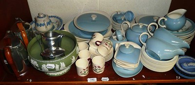 Lot 140 - A quantity of ceramics, tins, etc