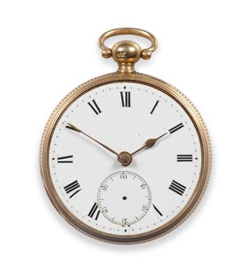 Lot 278 - An 18ct Gold Duplex Pocket Watch, signed Hamlet, Princes Street, Leicester Sqr, London,...