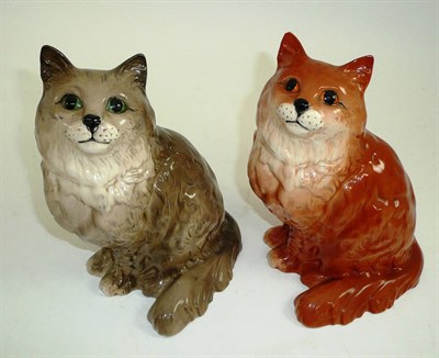 Lot 162 - Two Beswick cats