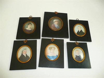 Lot 165 - Six framed silhouette portraits