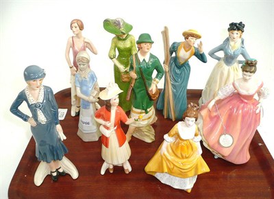 Lot 170 - Seven Goebel figures, Royal Doulton figure and two other figures (10)