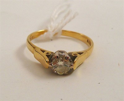 Lot 206 - An 18ct gold solitaire ring, 0.3 carat approximately