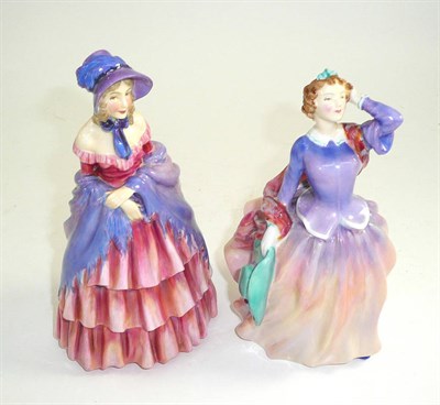 Lot 254 - Royal Doulton figures 'Blithe Morning' HN 2021 and 'A Victorian Lady' HN 728 (2)