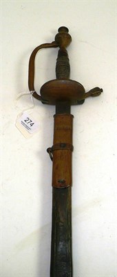 Lot 274 - A sword and an ebony cane (2)