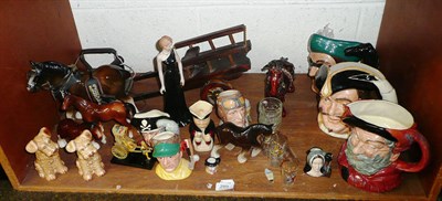 Lot 289 - A collection of various Royal Doulton character jugs, Melba, decorative ceramics etc