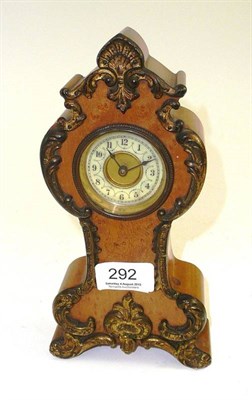 Lot 292 - Late 19th century mantel clock and a miniature longcase clock