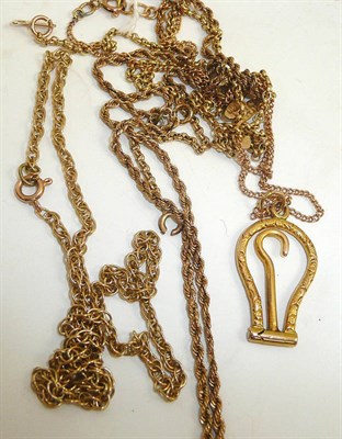 Lot 397 - Assorted chains and pendants