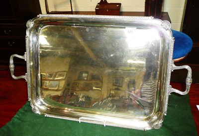 Lot 425 - Silver plated tray