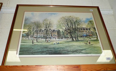 Lot 458 - Artist's signed proof, J Barrie Haste 'The Stray, Harrogate'