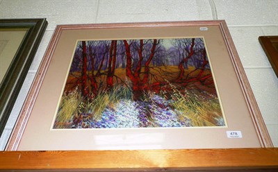 Lot 478 - Holgate pastel, 'Woodland'