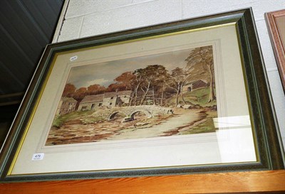 Lot 479 - S. Chapman 20th century contemporary framed watercolour landscape