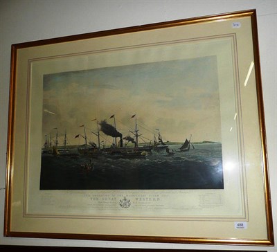 Lot 488 - Reeve after Walter - ";The Great Western Steamship";, coloured engraving