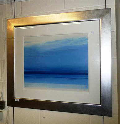 Lot 502 - A Williams (20th/21st century), Seascape, Signed, acrylic on paper, 48cm by 59cm in a silvered...