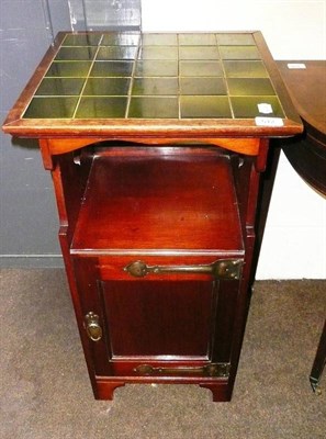 Lot 512 - Tile top pot cupboard