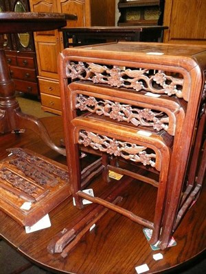 Lot 528 - Chinese nest of tables (damages)