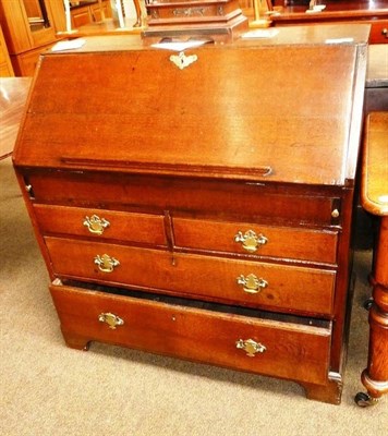 Lot 601 - George II oak bureau