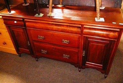 Lot 622 - Edwardian mahogany sideboard, lacking top section