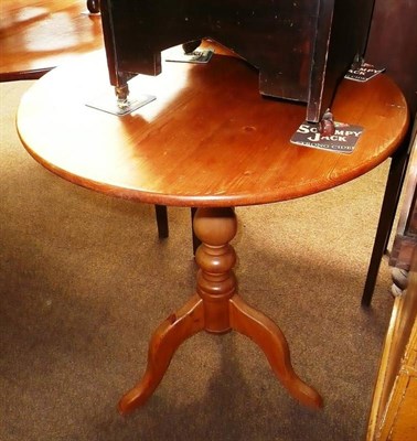 Lot 625 - Pine tip top tripod occasional table