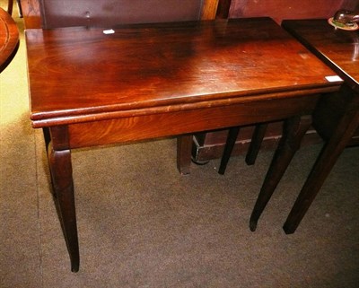 Lot 642 - Mahogany fold over table