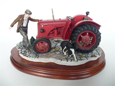 Lot 1055 - Border Fine Arts 'Kick Start' David Brown Cropmaster tractor, model No. BO541 by Ray Ayres,...