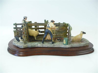 Lot 1063 - Border Fine Arts Sheep Dipping 'Twice Under', model No. BO217 by Ray Ayres, Ltd. edition No....