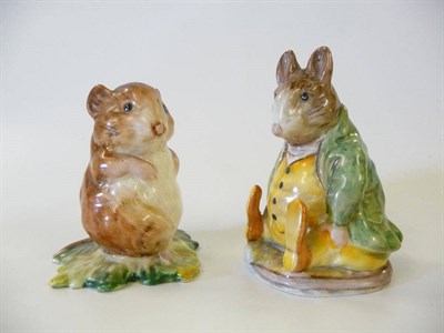 Lot 1088 - Beswick Beatrix Potter 'Samuel Whiskers', BP1 and 'Timmy Willie', BP1 (2)