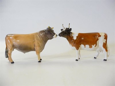 Lot 1125 - Beswich Jersey Bull Ch. 'Dunsley Coy Boy', model No. 1422, light brown with dark shading,...