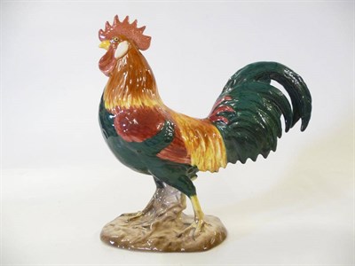 Lot 1137 - Beswick Leghorn Cockerel, model No. 1892, green, red, orange and yellow gloss, 22.9cm high