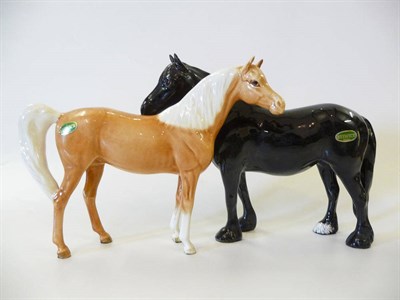 Lot 1174 - Beswick Dales Pony 'Maisie', model No. 1671, black with white markings, gloss, 16.5cm high and...