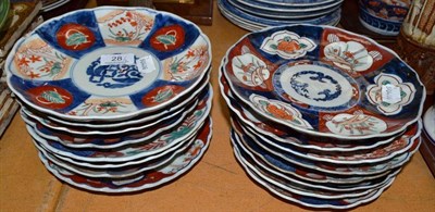Lot 28 - Sixteen Imari plates