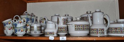 Lot 65 - A collection of Wedgwood Santa Clara, Doulton Fireglow, Villeroy & Boch, Shelley, etc (on two...