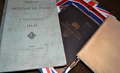 Lot 185 - Viollet-le-Duc, Memoire sur la Defense de Paris 1870-71, 1871, Atlas Volume, folio, orig....