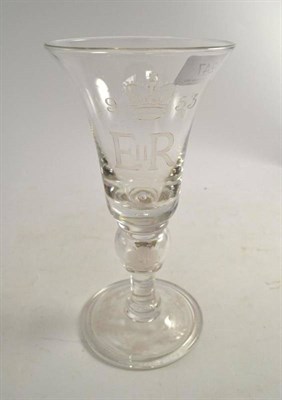 Lot 247 - Commemorative glass, Coronation 1957, Thomas Goode