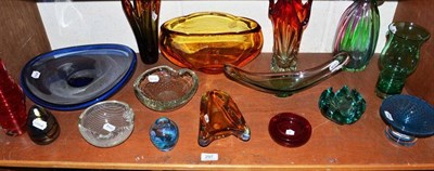 Lot 297 - Collection 20th century art glass