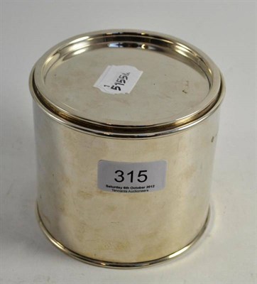 Lot 315 - Silver canister