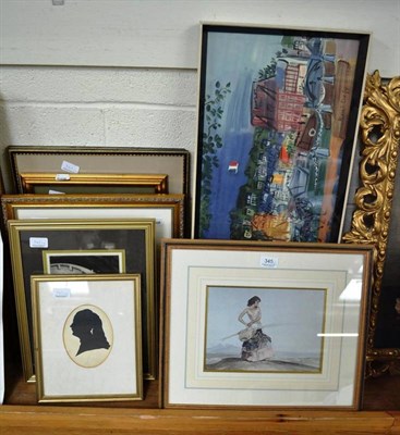 Lot 345 - A framed colour print after Sir William Russell Flint and a folder of similar unframed prints,...