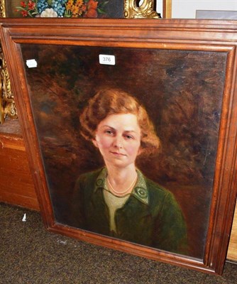 Lot 376 - Oil portrait of a lady by the Russina artist Leon Sprinck, signed