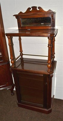 Lot 399 - Late Victorian walnut music cabinet