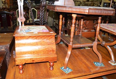 Lot 429 - A commode and a Victorian centre table