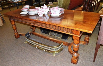 Lot 448 - Oak refectory table