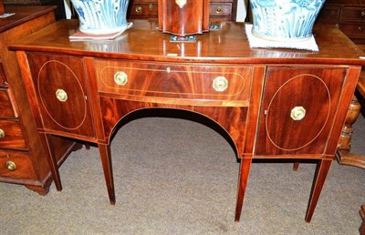 Lot 451 - A late Georgian mahogany sideboard