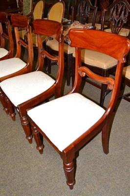 Lot 481 - Six late William IV chairs