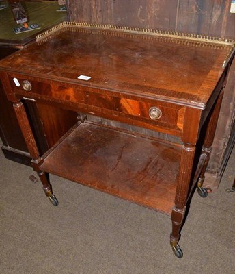 Lot 518 - Reproduction mahogany two tier trolley