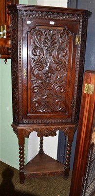 Lot 529 - Corner cupboard on stand