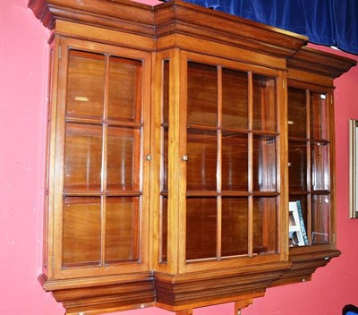 Lot 587 - 1920s mahogany wall cabinet