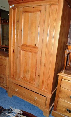 Lot 637 - Pine wardrobe