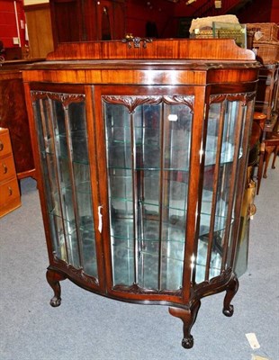 Lot 643 - Mahogany display cabinet