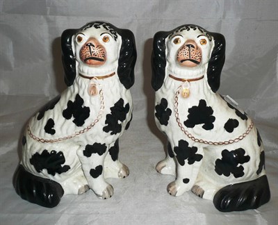 Lot 24 - A pair of Staffordshire spaniels