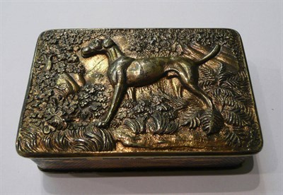 Lot 99 - A silver snuff box